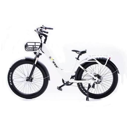 side view of fuse ebike in white