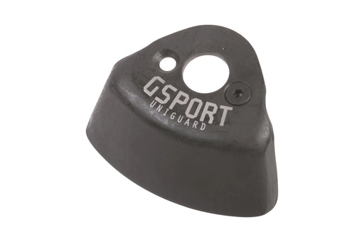 front view of the gsport uniguard universal hub guard in black