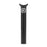 side view of the kink pivotal seat post in black, bmx bicycle seat post