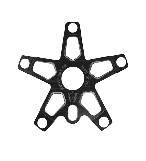 front view of the Knight bike co starburst spider in black