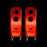 Knight Starship Chain tensioners top view red