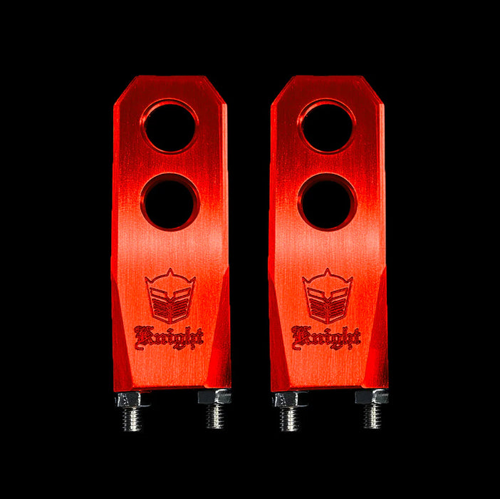 Knight Starship Chain tensioners top view red