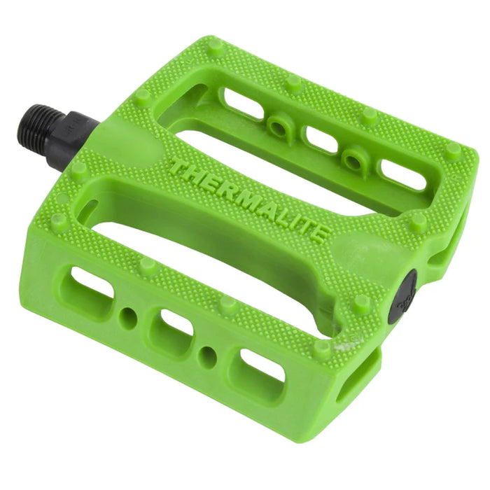 top view of fiction thermolite pedal in green