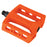 top view of fiction thermolite pedal in orange