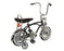 side view of the 12" Lowrider bike in black