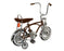 side view of the 12" Lowrider bike in brown