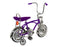 side view of the 12" Lowrider bike in purple