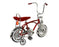 side view of the 12" Lowrider bike in red