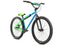 Front view of the Mafia Plaga Bomma in Blue & green, 27.5 inch Big BMX bike for urban riding.