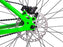 close view of the Mafia La Plaga Bomma St rear end in blue & green, Mafia La Plaga Bomma ST for combo riding and cruising.
