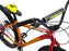 top and side view of the 29" Mafia Thrust in orange, close up view of the cockpit