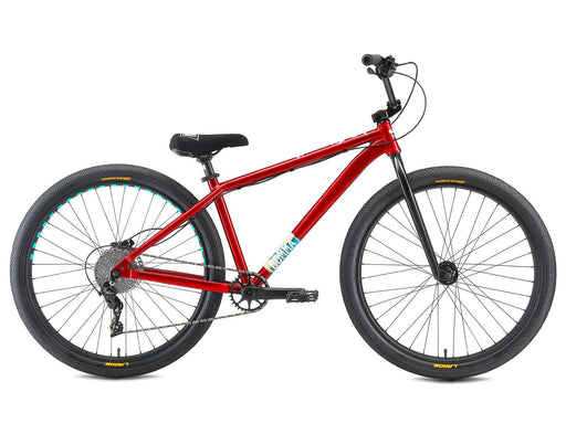 side view of the Mafia Traffic Big BMX Bike in red