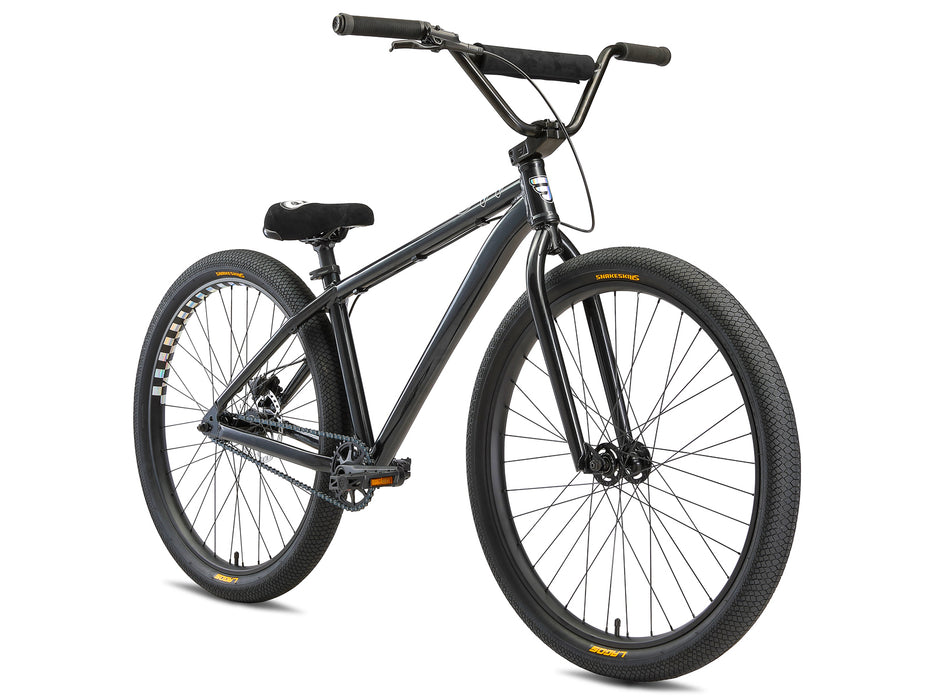 Front & side view of the Mafia TTO in Black, Big BMX bike with 27.5 inch wheels for urban cruising