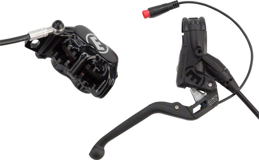 Complete view of the Magura MT5E Hydraulic disc brakes in black