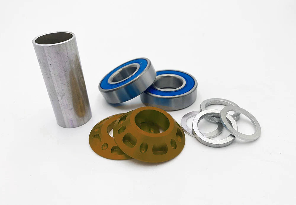 Knight UFO Bottom Bracket Kit - Mid front view brown
