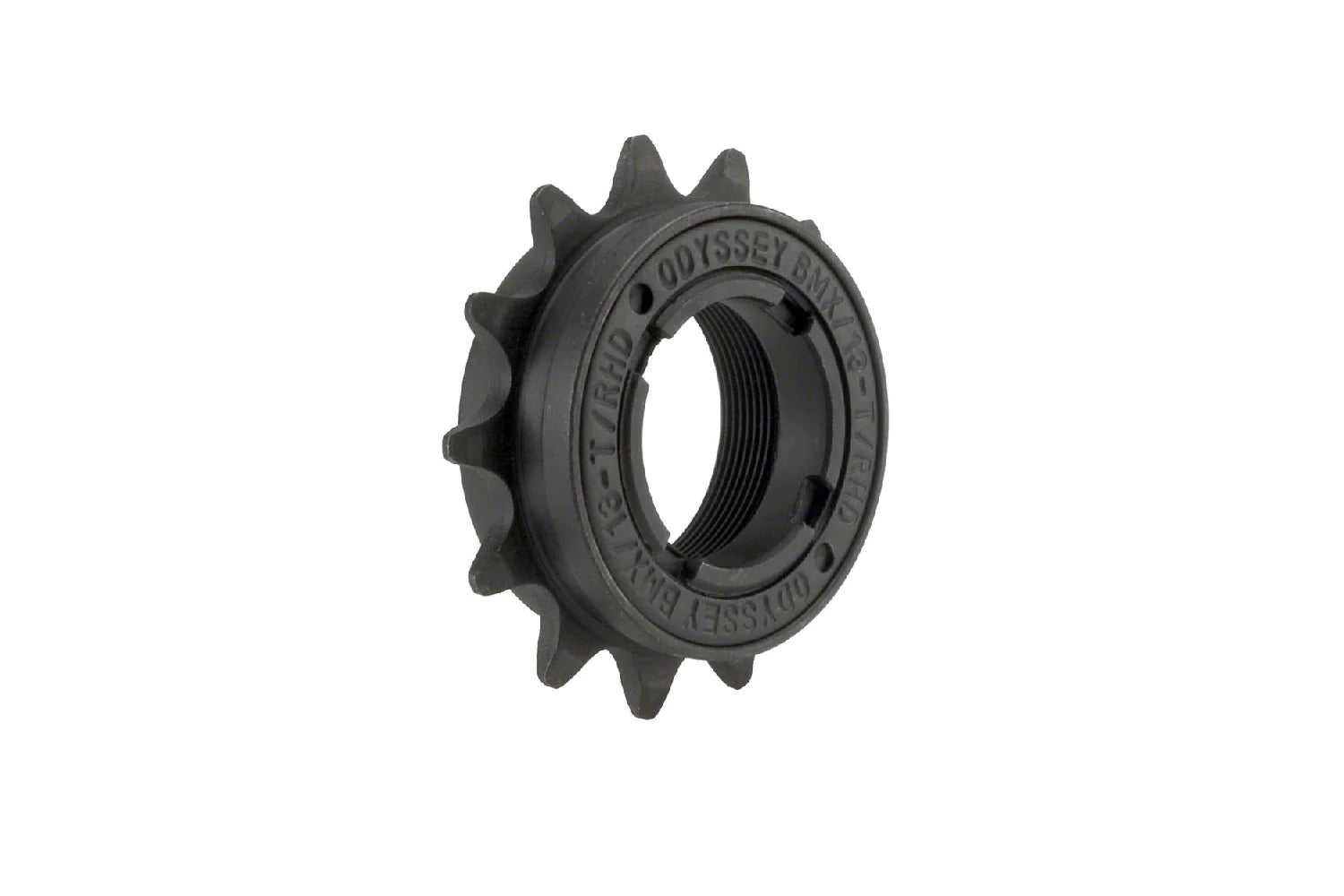 side view of the odyssey 13t freewheel in black
