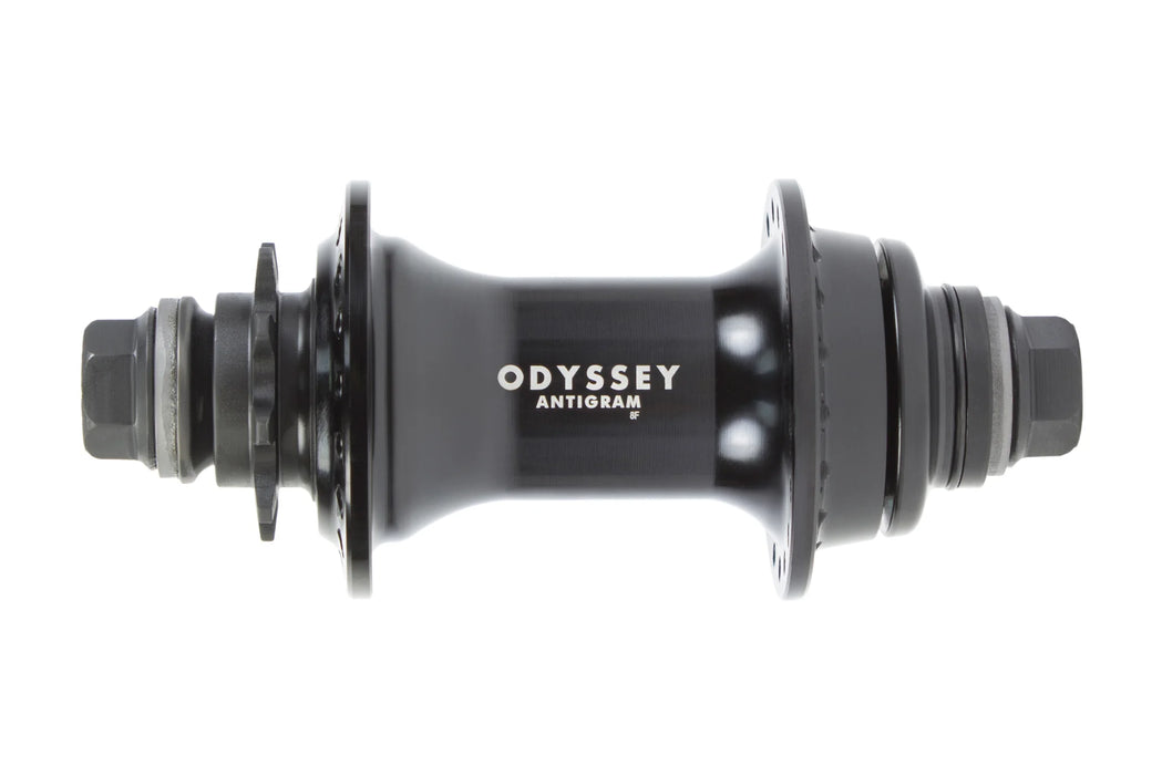 Black Odyssey Antigram bike hub on a white background, Hub guards, bicycle hub parts, bmx hub components, flipflop hub bike, bicycle flip flop hub, bicycle front hub, bike front hub, bmx bullseye hubs, cycle front hub, loud bmx hub, replacing bike hub, bmx hub guard, 14mm axle bmx, bicycle hub axle, bicycle hub brake, bike brake hub, bike hub axle, bike hub brake, bmx disk brake hub, bmx free hub, bmx freewheel hub, free coaster hub, 