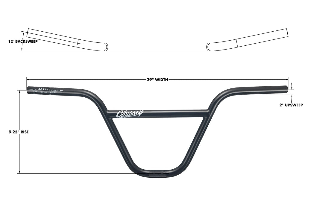 geometry of the Odyssey Boss bars in black, bmx handlebar, bmx handlebars size, bmx handlebars on mountain bike, bmx handlebars, bmx handlebar height, bmx handlebar on Ebike, bmx handlebar keep moving, bmx handlebar position, bmx handlebar spin, bmx handlebar on mtb, bmx handlebar on fixie, bmx handlebar angle, bmx handlebar slipping, bmx handlebar width, bmx handlebar adjustment, bmx bars on mountain bike, bmx bars, bmx bar height, bmx bar on mtb, bmx bar angle, bmx bar size, bmx bar on fixie, bmx bar pad,
