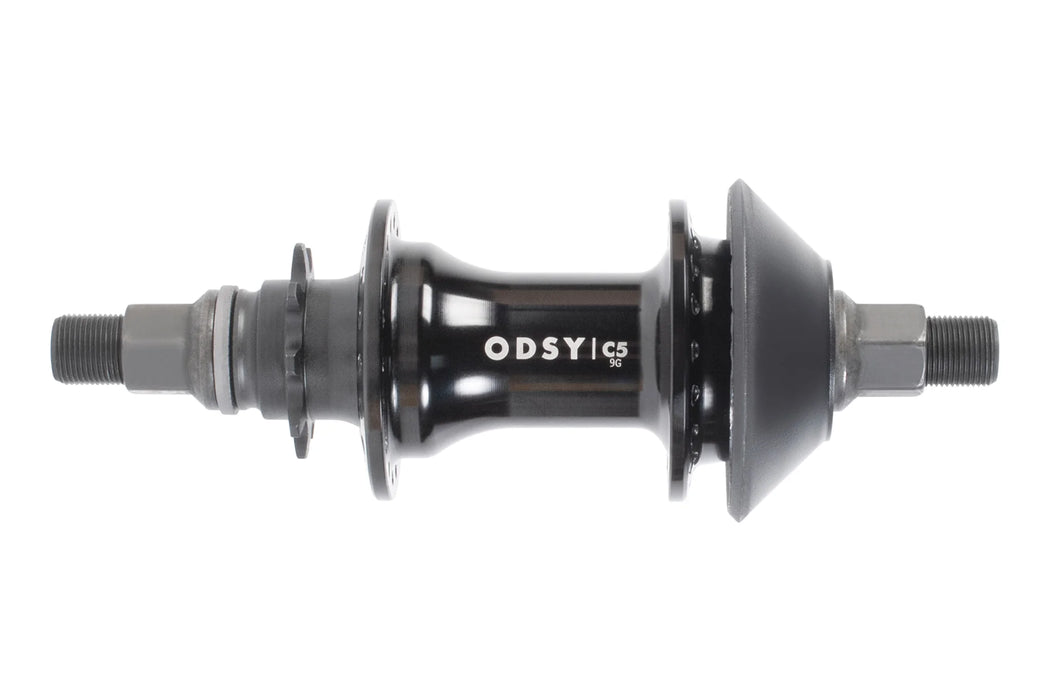 bicycle hub gear how it works with the Odyssey C5 cassette hub in black, bmx hub explained in depth reviews.