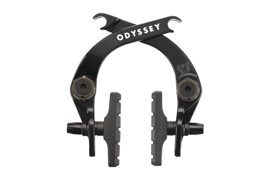 top view of the Odyssey evo 2.5 brake in black