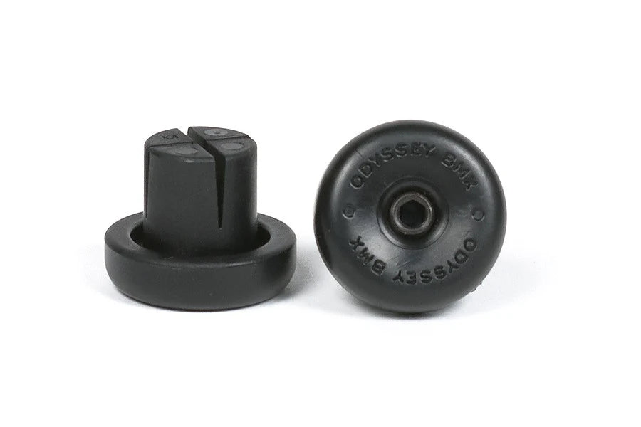 both sides of the Odyssey Parends in black, Do all bike grips fit all bikes, what are the grips on a bike called, what do odi grips stand for, are thicker bike grips better, How do I know what grips fit my bike, Do all handlebar grips fit all bikes, are all bike grips the same diameter, are all grips the same size, what size grips do I need, how do I pronounce Ergon, what are grips on a bike, what are the handles on a bike called, what are the parts of a bike called, what is the bike holder called, what are