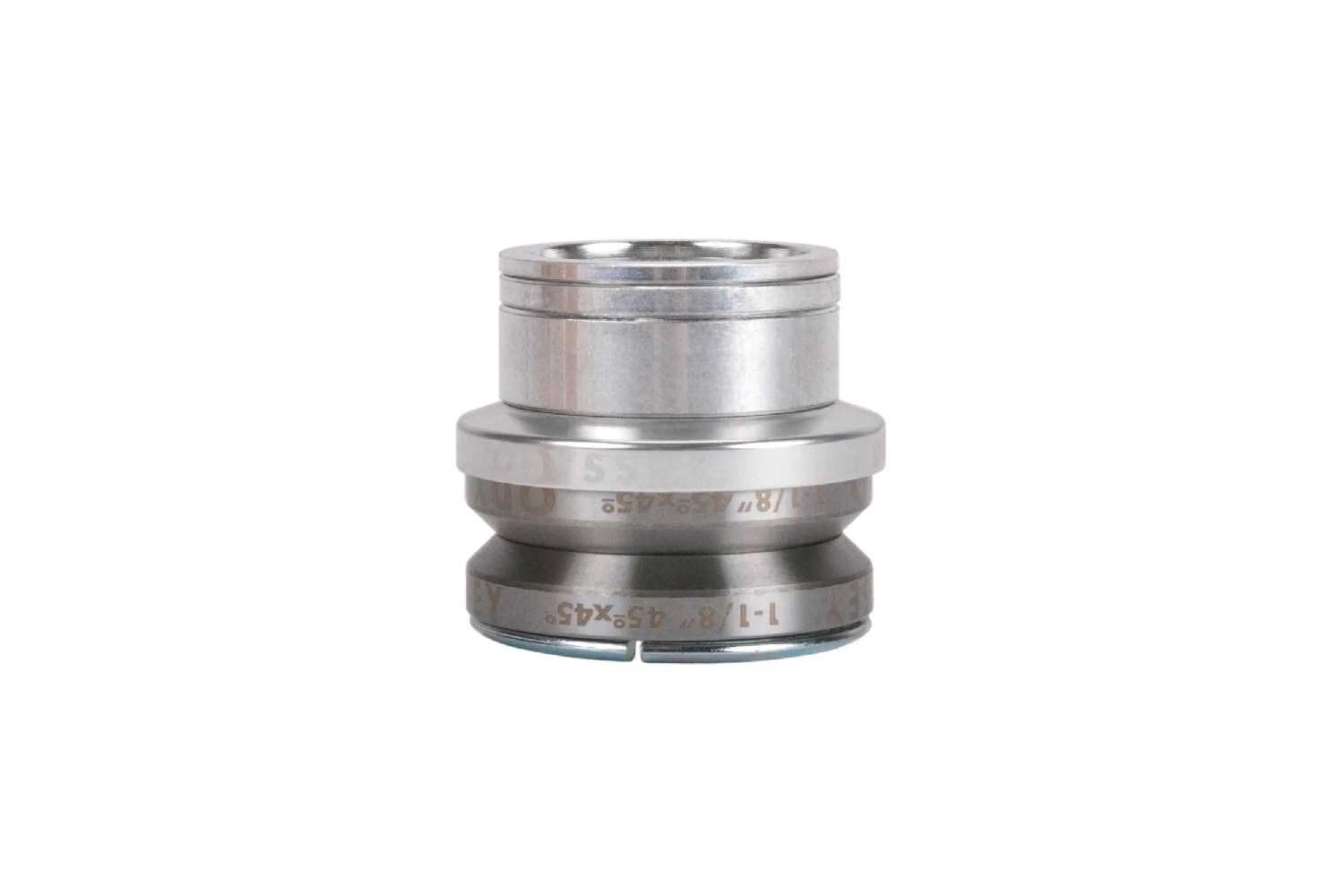 side view of the odyssey pro headset in polished, Integrated headset vs no integrated, integrated headset installation, integrated headset, integrated headset bmx, integrated headset installation on road bike, integrated headset bearings, integrated headset replacement, integrated headset service, integrated headset installation mtb, integrated headset mtb, Tilt integrated headset, non integrated headset, installing integrated headset bmx, fsa integrated headset, 