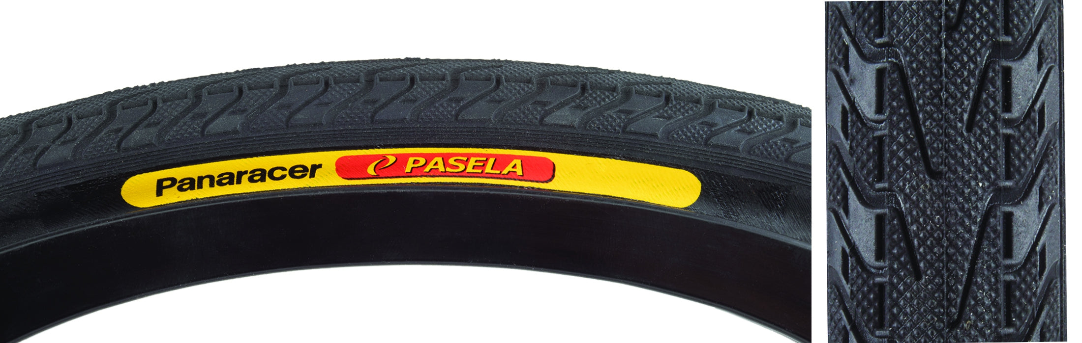side view of pasela tire in all black