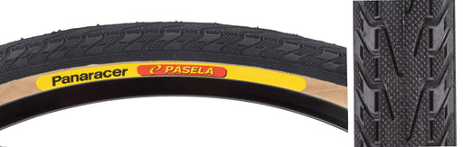 side view of pasela tire in black/tan
