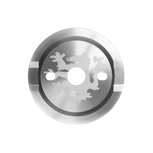 front view of the Primo Griffin solid guard sprocket in polished, bmx guard sprocket, guard sprocket, bmx sprocket