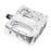 Primo Super Tenderizer pedals in silver, side view showing slim lightweight design.