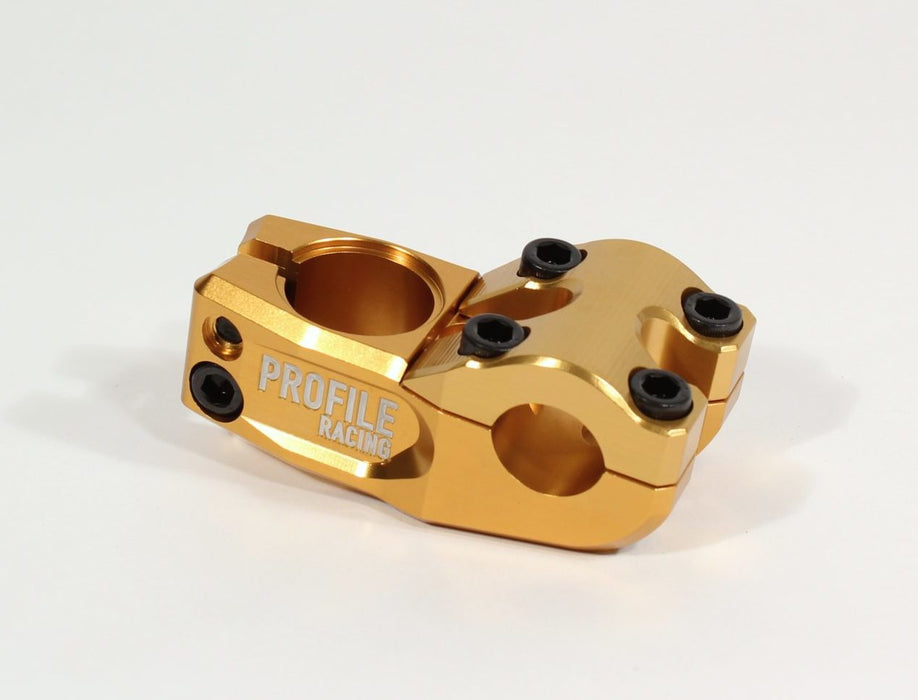 side view of mark mulville push stem in gold