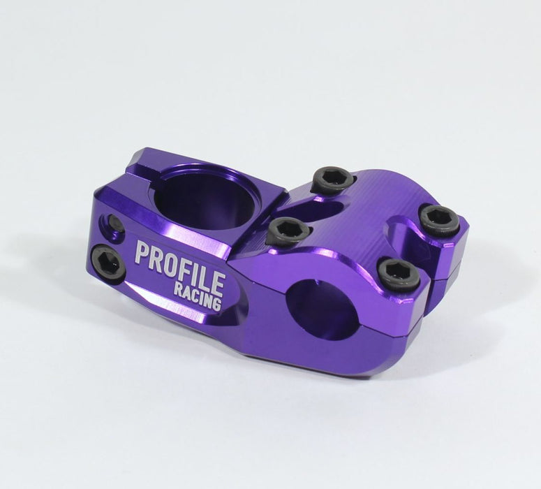 side view of mark mulville push stem in purple