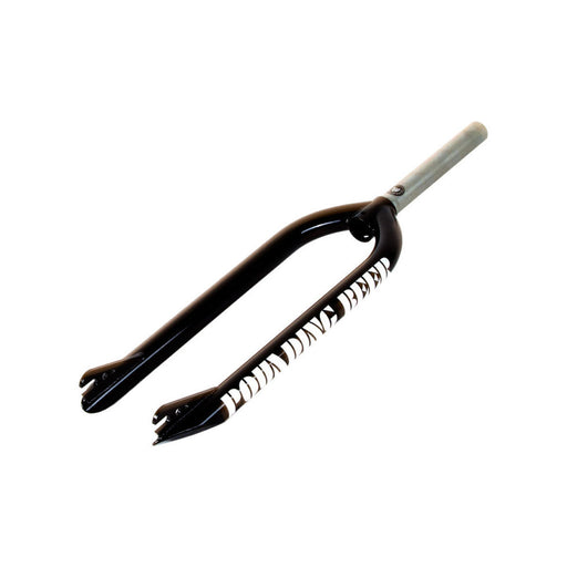 Front view of the S&M pounding beer forks in Black