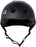 Front view of the S1 Lifer helmet in gloss black, bike helmet, bicycle helmet