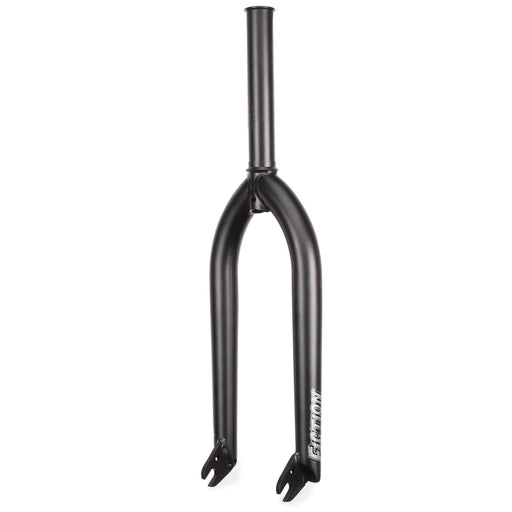 front view of Fiction Shank forks in black