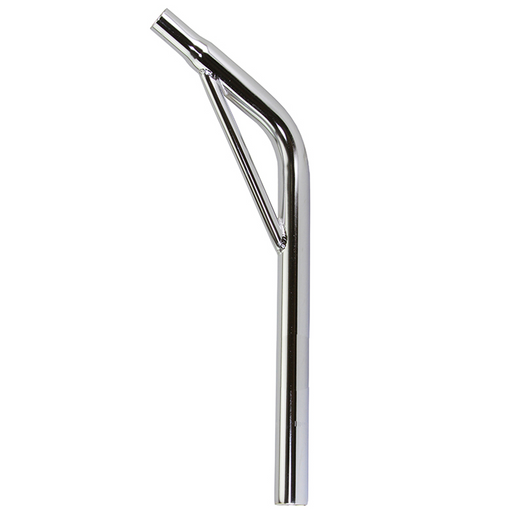 27.2mm layback seat post with support in front of white background, replacement gt bmx seat post for your 29" GT Dyno