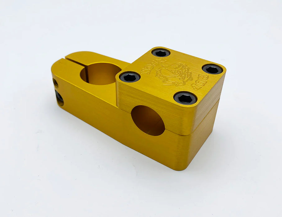 side view of Knight Ruf-Neck BMX Stem in gold