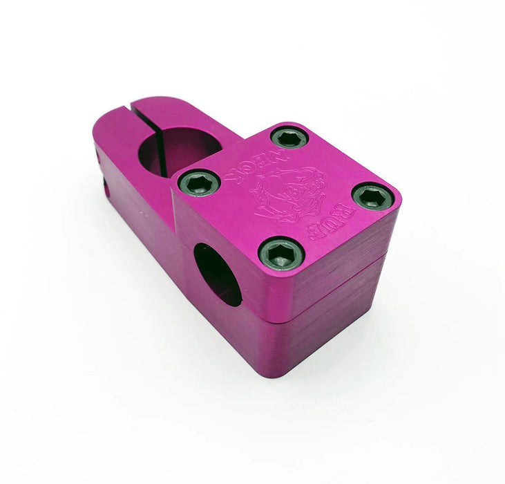 side view of Knight Ruf-Neck BMX Stem in hot pink