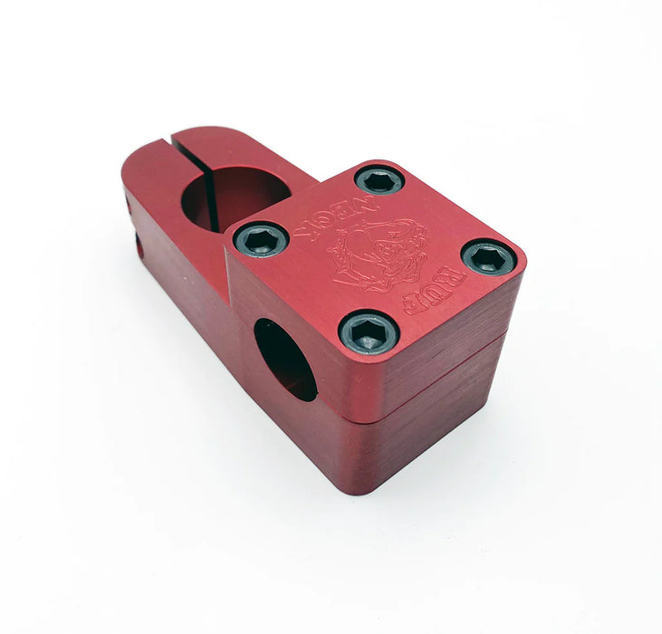 side view of Knight Ruf-Neck BMX Stem in red