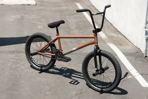 side view of the Sunday Darkwave complete bmx bike in brown