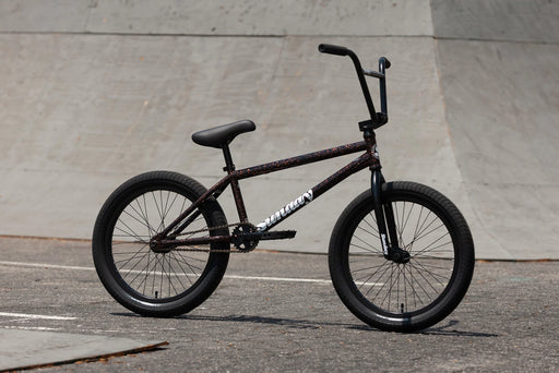 Side view of the Sunday Ex bmx bike in copper drop