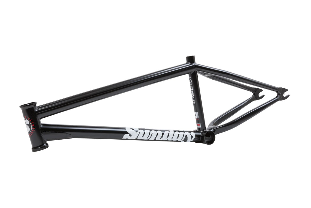 White top bmx frame