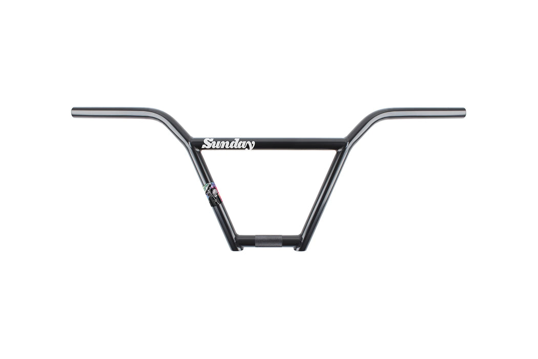 sunday street sweeper bars in black on a white background, Bike Nash bar, bicycle handlebar types, bike handlebar types, bike handle style, cycle handlebar types, handlebar types, kinds of bike handlebars, bmx bars, raised handlebars, bicycle raise handlebars, raise bicycle handlebar, raise bike handles, raise cycle handlebars, bike riser, 