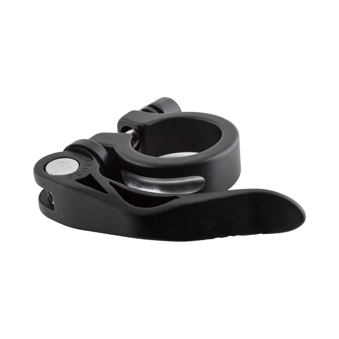front side view of the Sunlite quick adjust seat clamp in black anodized