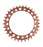 front view of Ruf-Tooth Chainring 5-Hole 110BCD in rootbeer brown