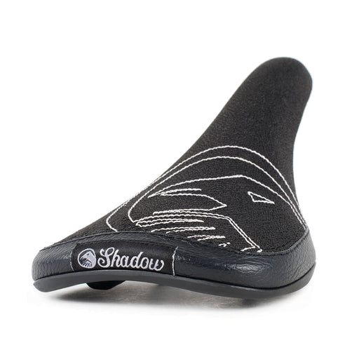 top view of the shadow conspiracy slim railed seat in black