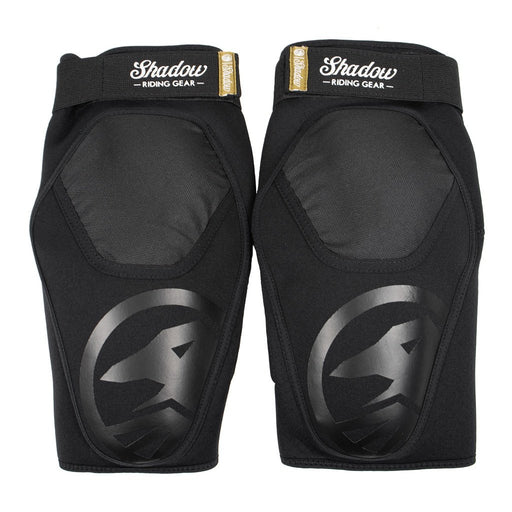 Front view of the Shadow Super Slim V2 Knee pads in black