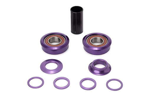 Theory American BB in purple, what’s the most expensive part on a bike, how much does it cost to replace a crankshaft, how long does a bike crank last, how much is a new crankshaft, how do I know which crankset fits my bike, how do you know what size crank to get, can you put any crankset on any bike, hot to identify bike crank type, can I upgrade my bike’s crankset, what does 50/34 crankset mean, 
