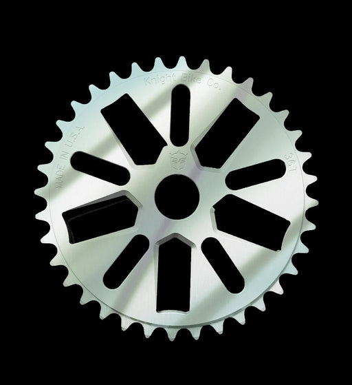 front view of Starfighter Sprocket in mirror polished