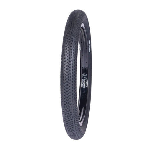 front angle view of vans wafflecup tire in black
